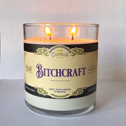 Can'tdles Candles Bitchcraft Candle: Pumpkin, Caramel, Clove & Cream