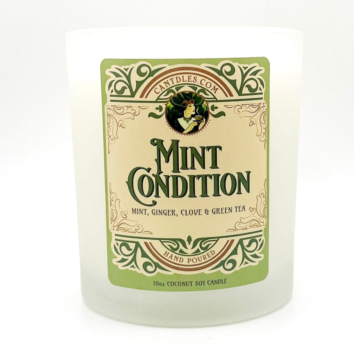 Can'tdles Candles Mint Condition: Crushed Morroccan Mint, Gunpowder Green Tea