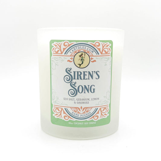 Can'tdles Candles Siren's Song Candle: Lemon, Geranium & Ocean Air