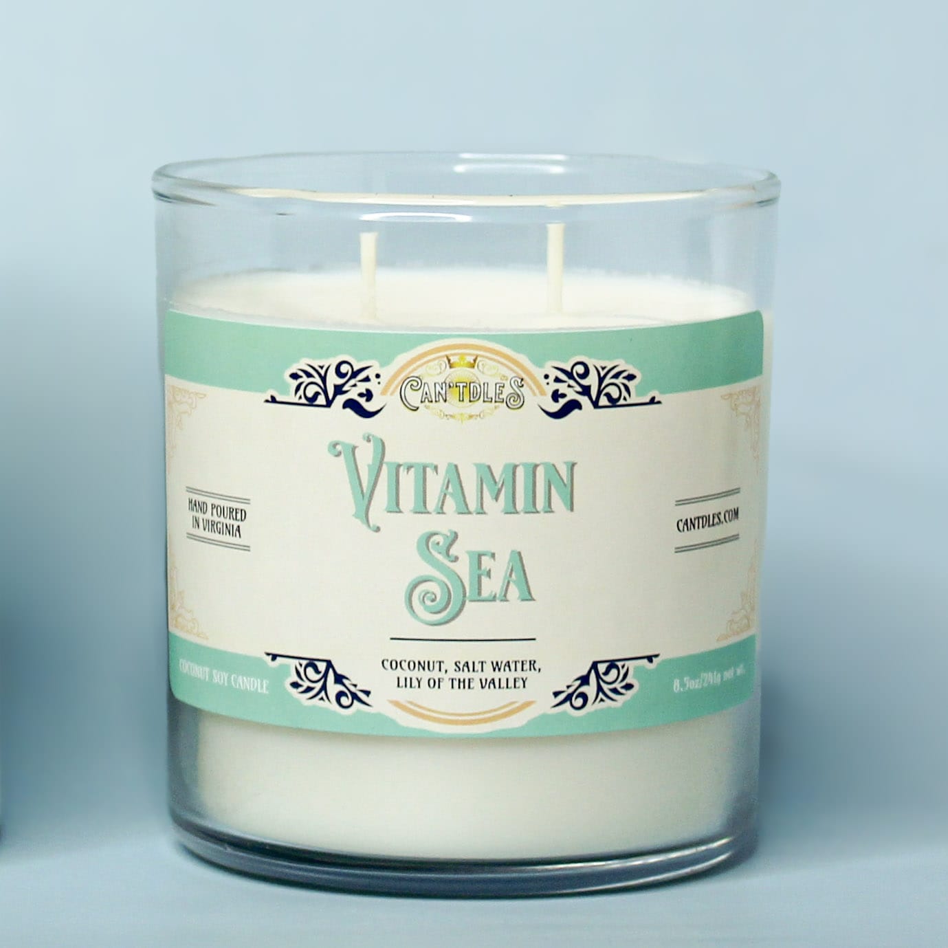 Can'tdles Candles Vitamin Sea Candle: Coconut, Salt Water, Lily of the Valley