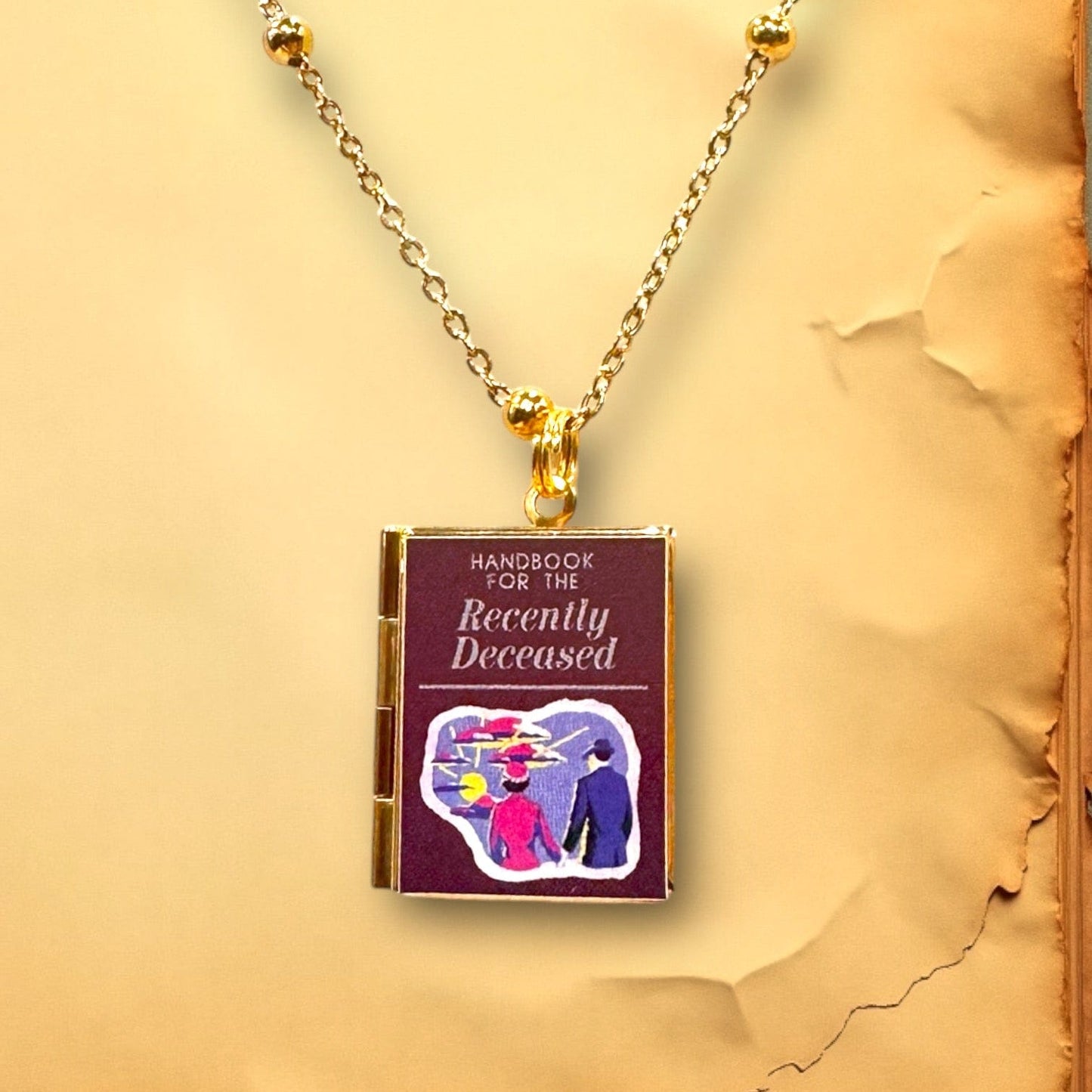 Can'tdles Necklace Handbook for the Recently Deceased Lit Locket