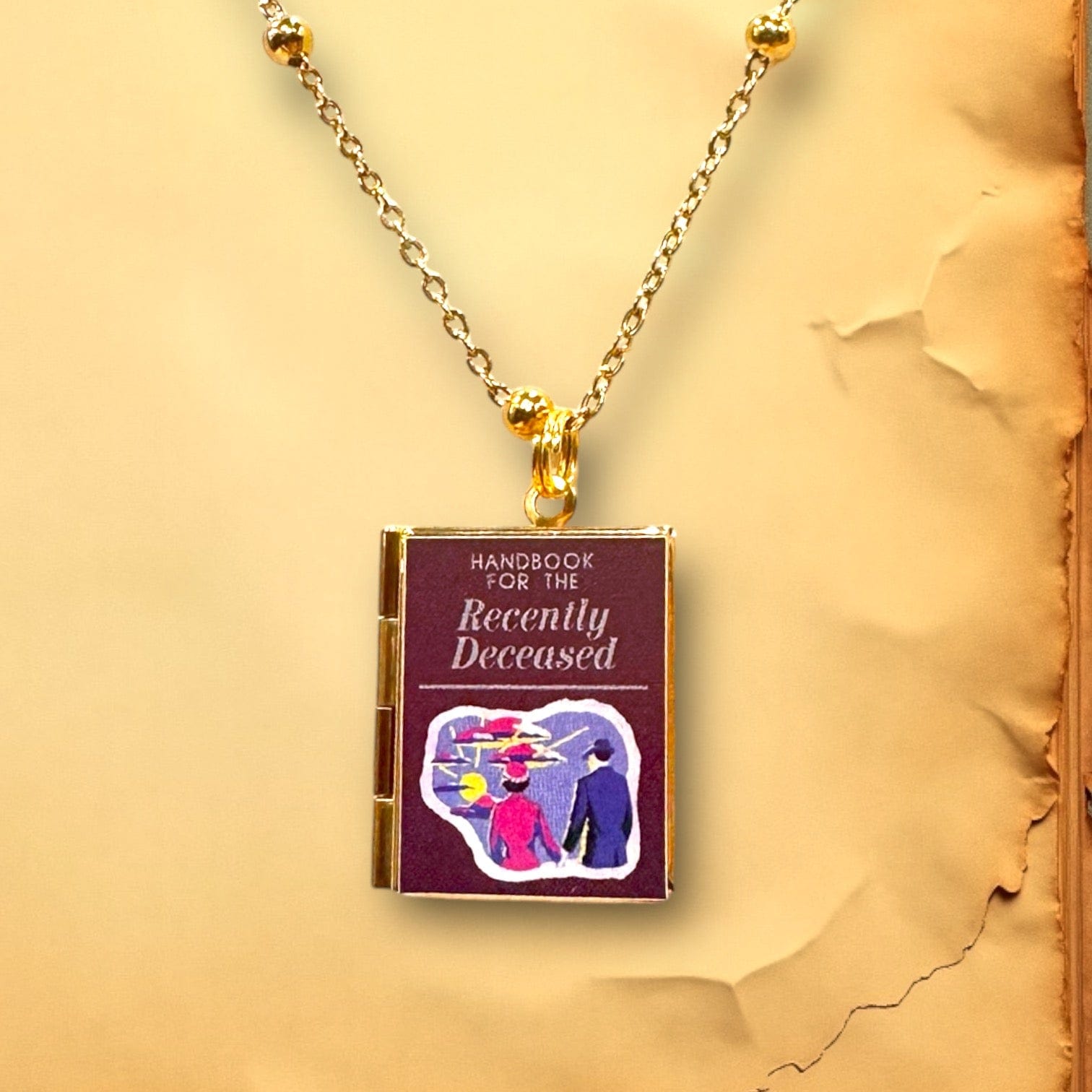 Can'tdles Necklace Handbook for the Recently Deceased Lit Locket