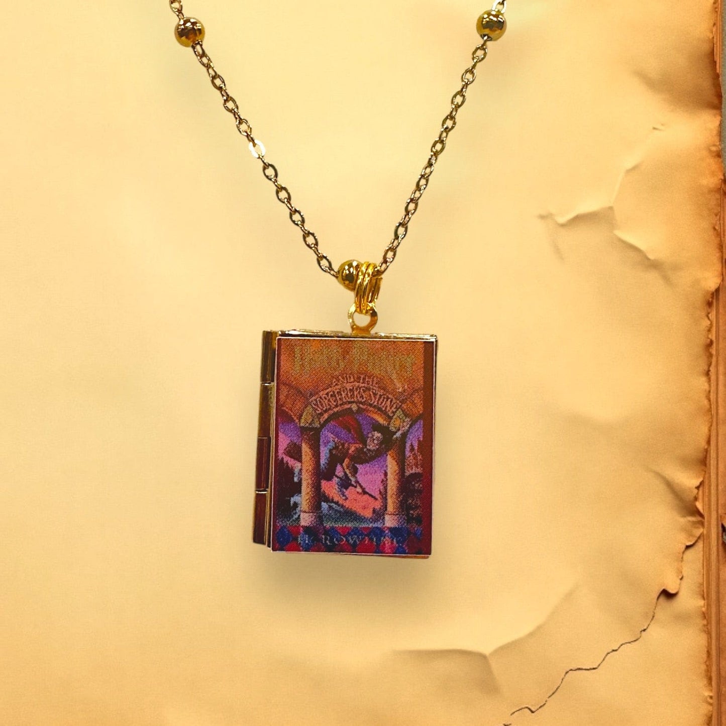 Can'tdles Necklace Harry Potter Book 1 Lit Locket