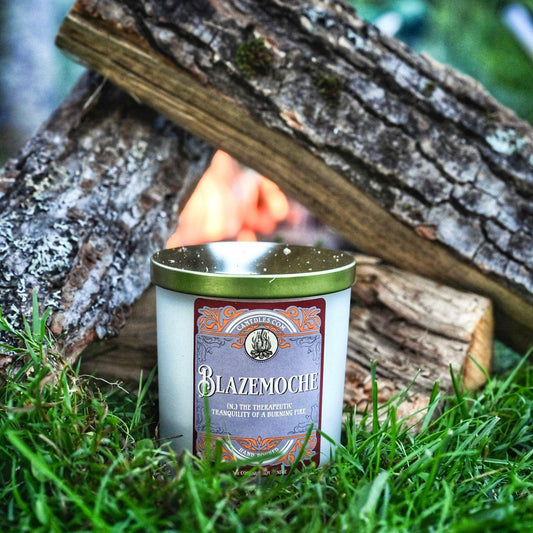 Can'tdles Blazemoche: Bonfire-Scented Candle