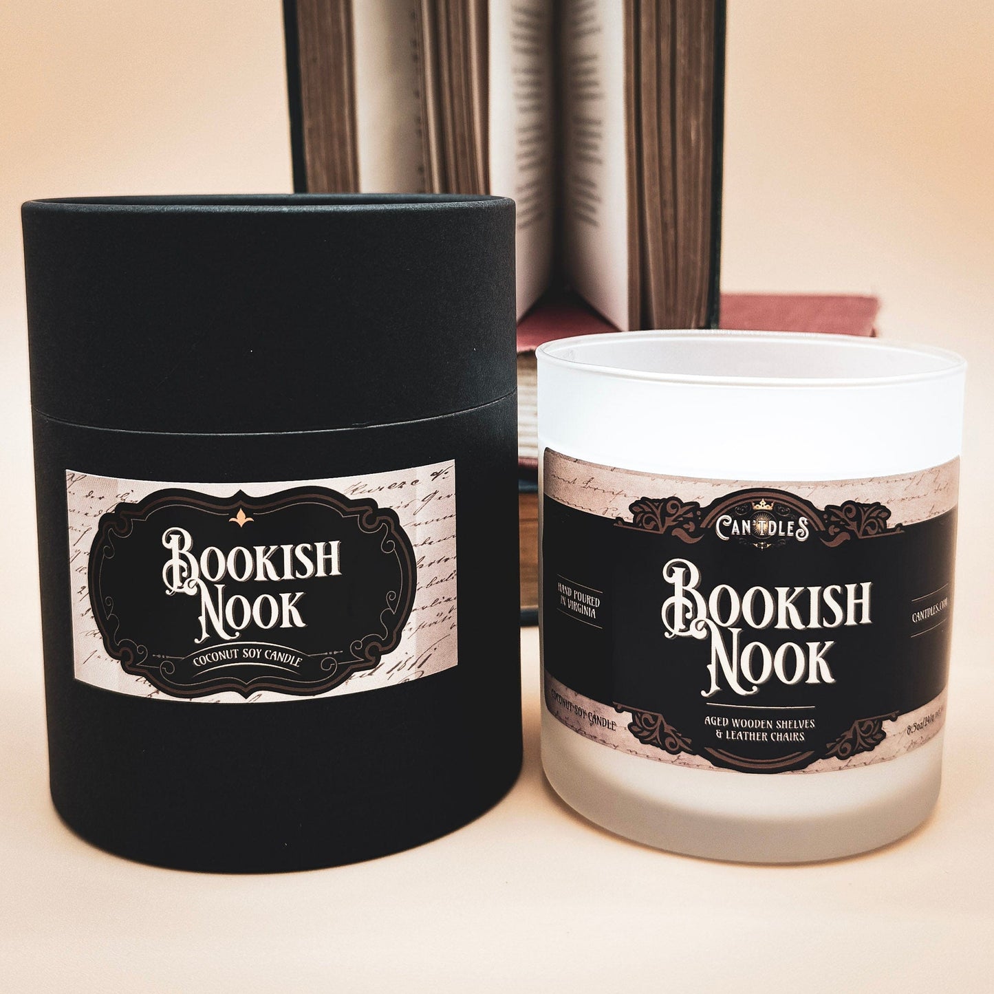 Can'tdles Candles Bookish Nook: Cozy Library Scent