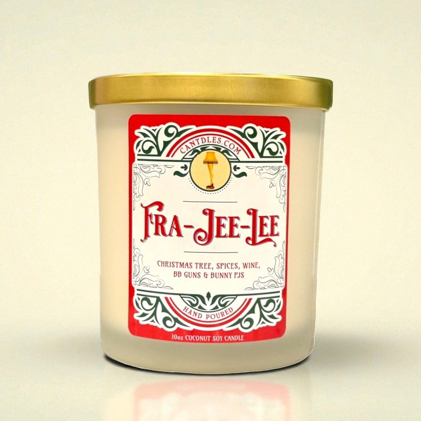 Can'tdles Candles Fra-jee-lee: Wine, Evergreen & Spice Christmas Candle