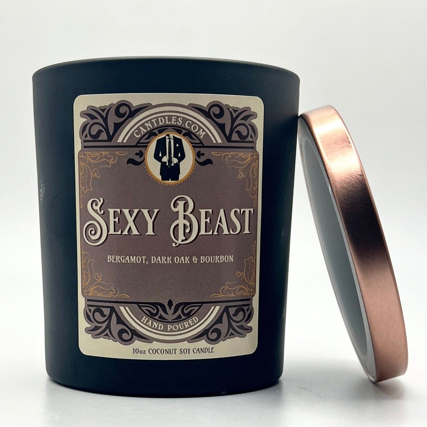 Can'tdles Candles Sexy Beast: Dark Oak, Bergamot & Bourbon