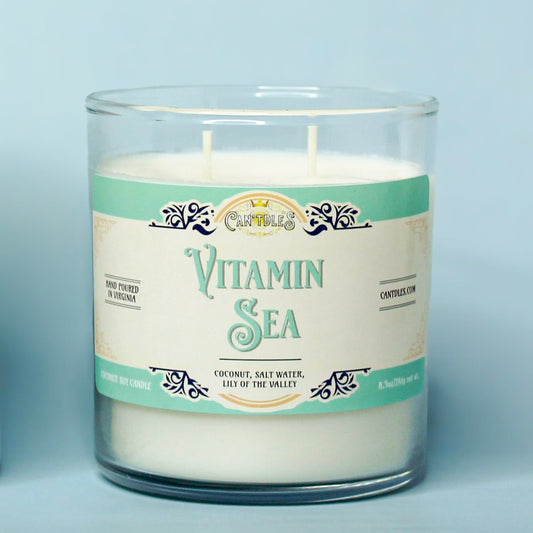 Can'tdles Candles Vitamin Sea Candle: Coconut, Salt Water, Lily of the Valley