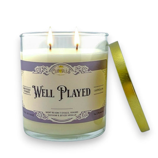 Can'tdles & Co.  Candles Well Played Candle: Orange Blossom & Night-Blooming Florals