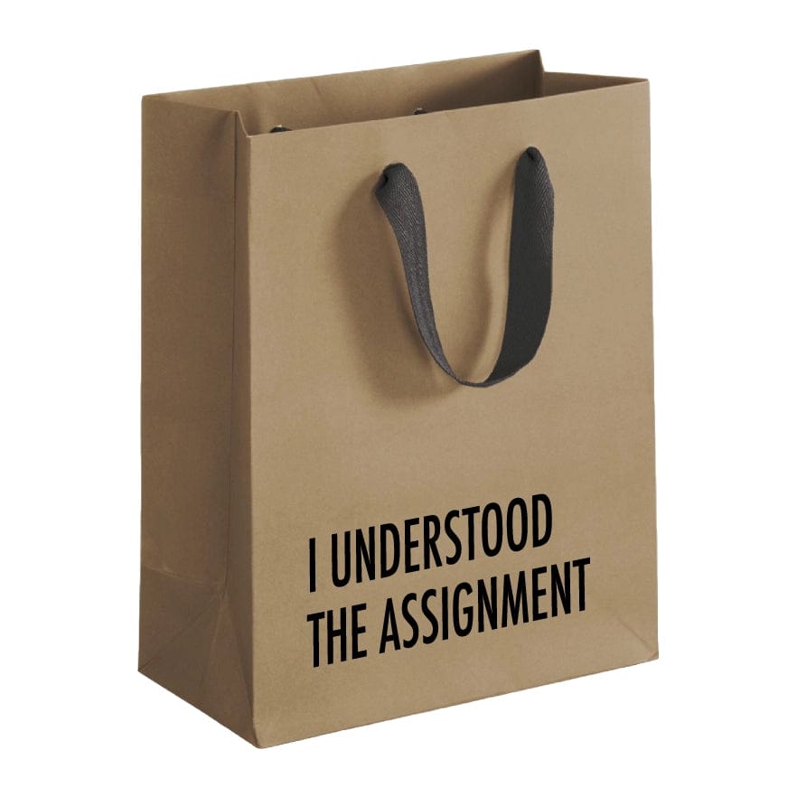 Pretty Alright Goods Gift Bag: I Understood the Assignment