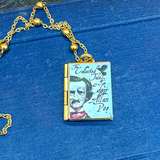 Can'tdles Necklace Edgar Allen Poe Lit Locket