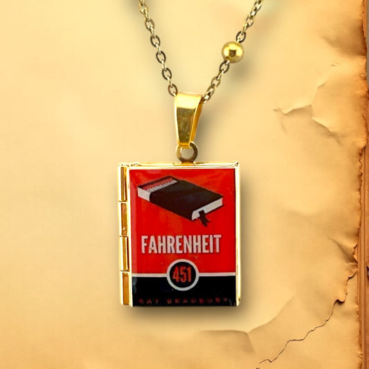 Can'tdles & Co. Necklace Fahrenheit 451 Lit Locket