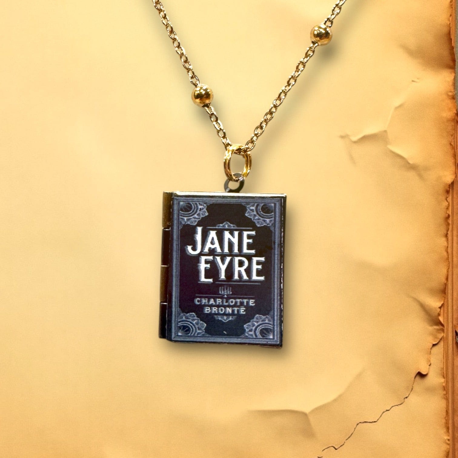 Can'tdles Necklace Jane Eyre Lit Locket