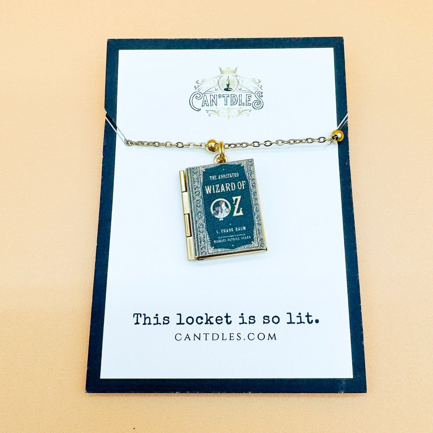 Can'tdles Necklace Wizard of Oz Lit Locket