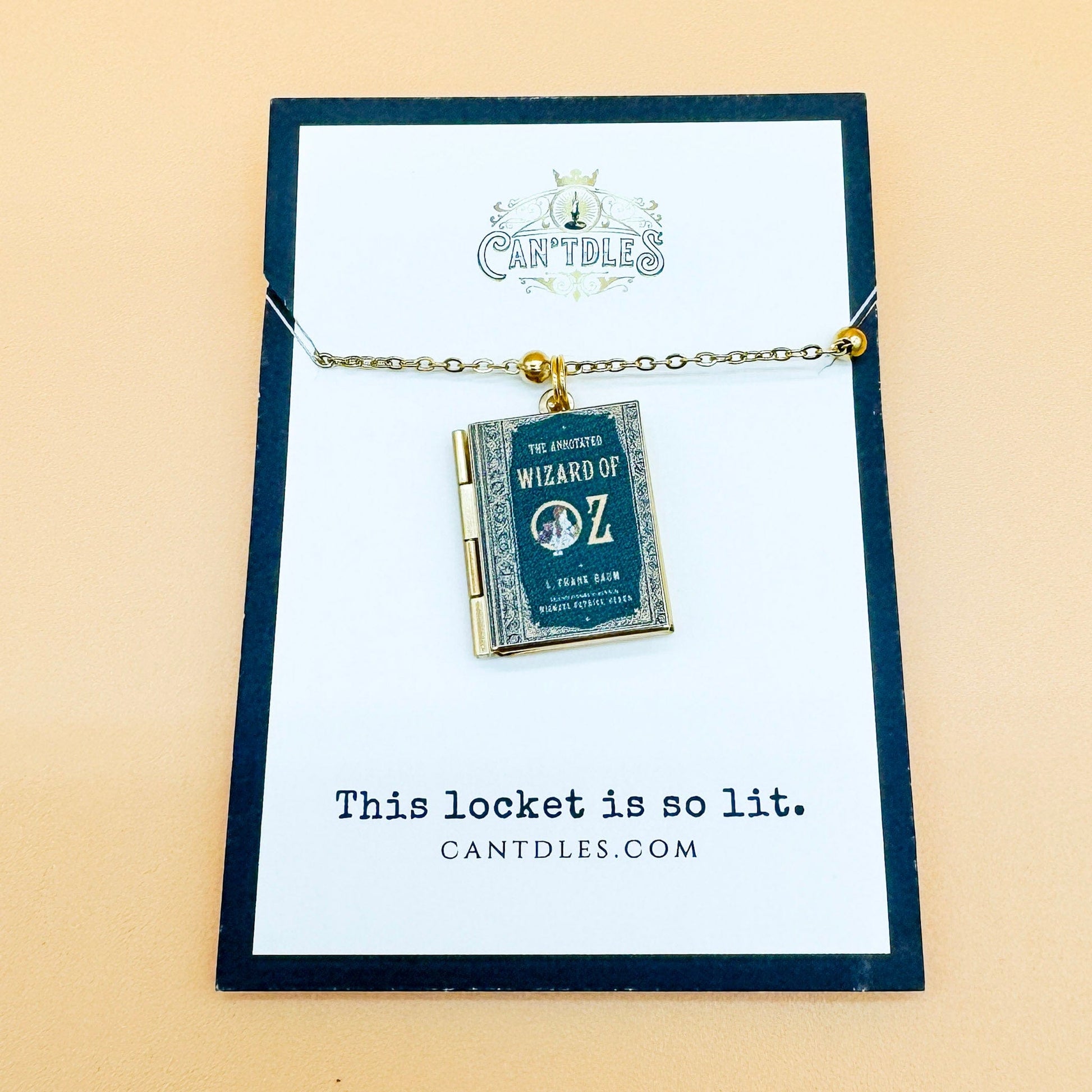 Can'tdles Necklace Wizard of Oz Lit Locket