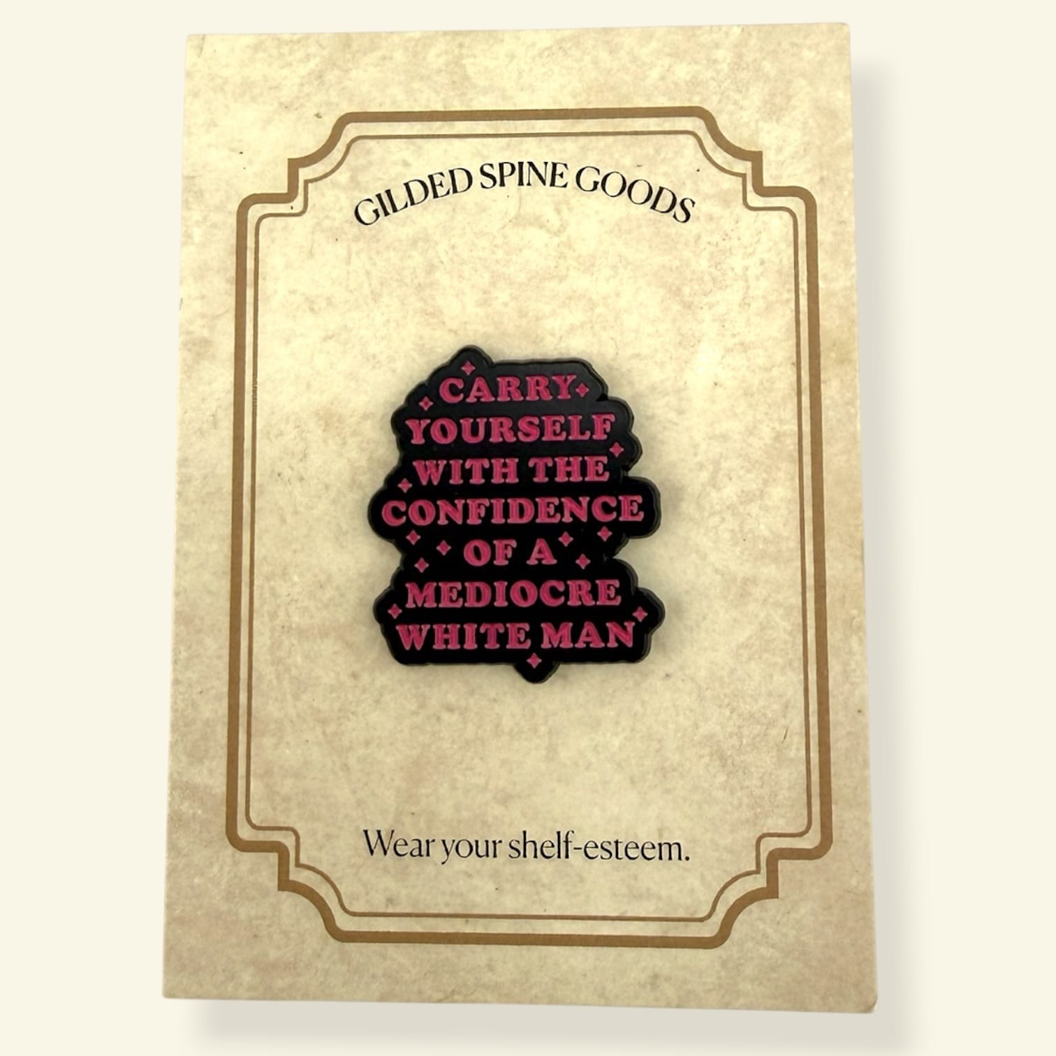 Can'tdles & Co.  Pins Mediocre White Man Enamel Pin