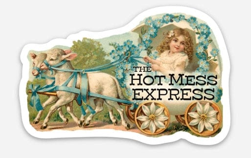 Coin Laundry Sticker: Hot Mess Express