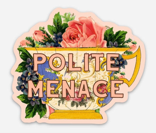 Coin Laundry Sticker: Polite Menace