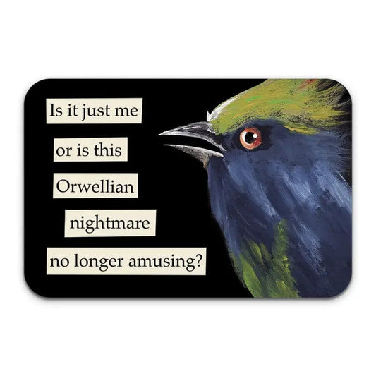 Mincing Mockingbird Sticker Sticker: Orwellian Nightmare